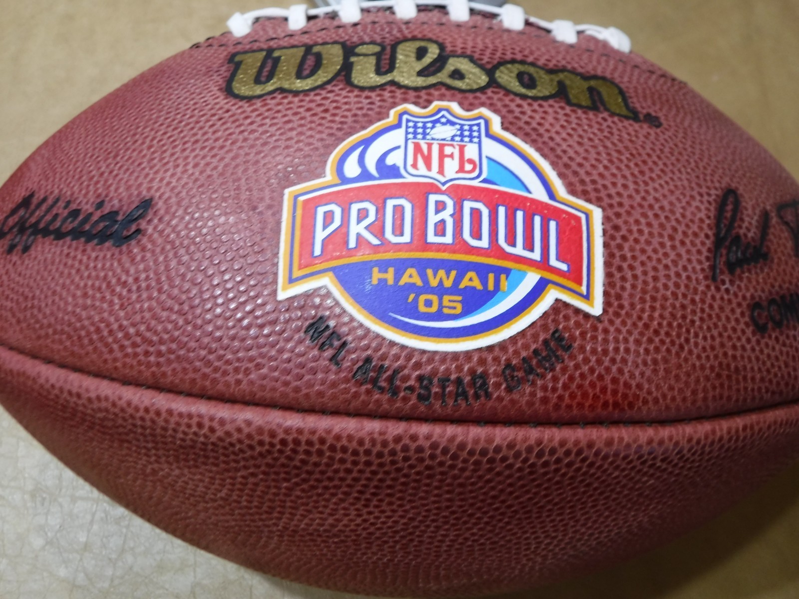 2005 NFL PRO BOWL GAME FOOTBALL 9 SUPER BOWL CHAMPION PITTSBURGH STEELERS