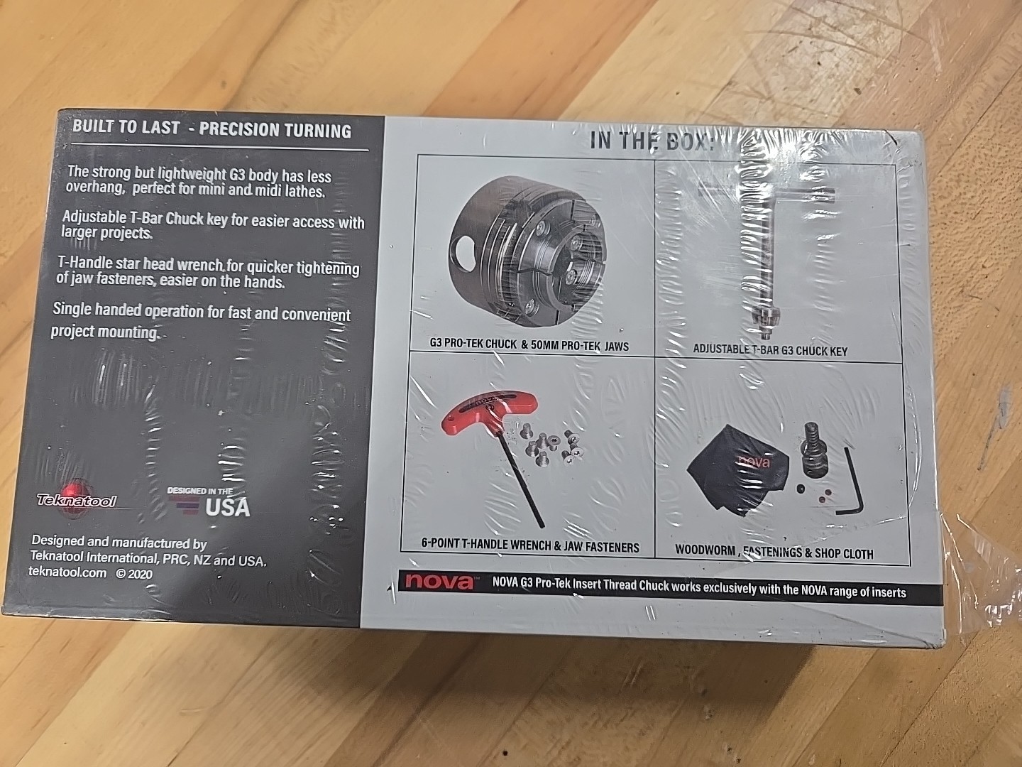 NEW! NOVA 48290 12-Piece PRO-TEK G3 Insert Type Wood Turning Chuck and Jaws Set