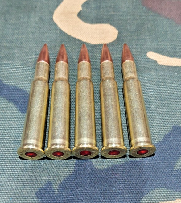 30-40 KRAG SNAP CAPS SET OF 5 "SAFETY RED"