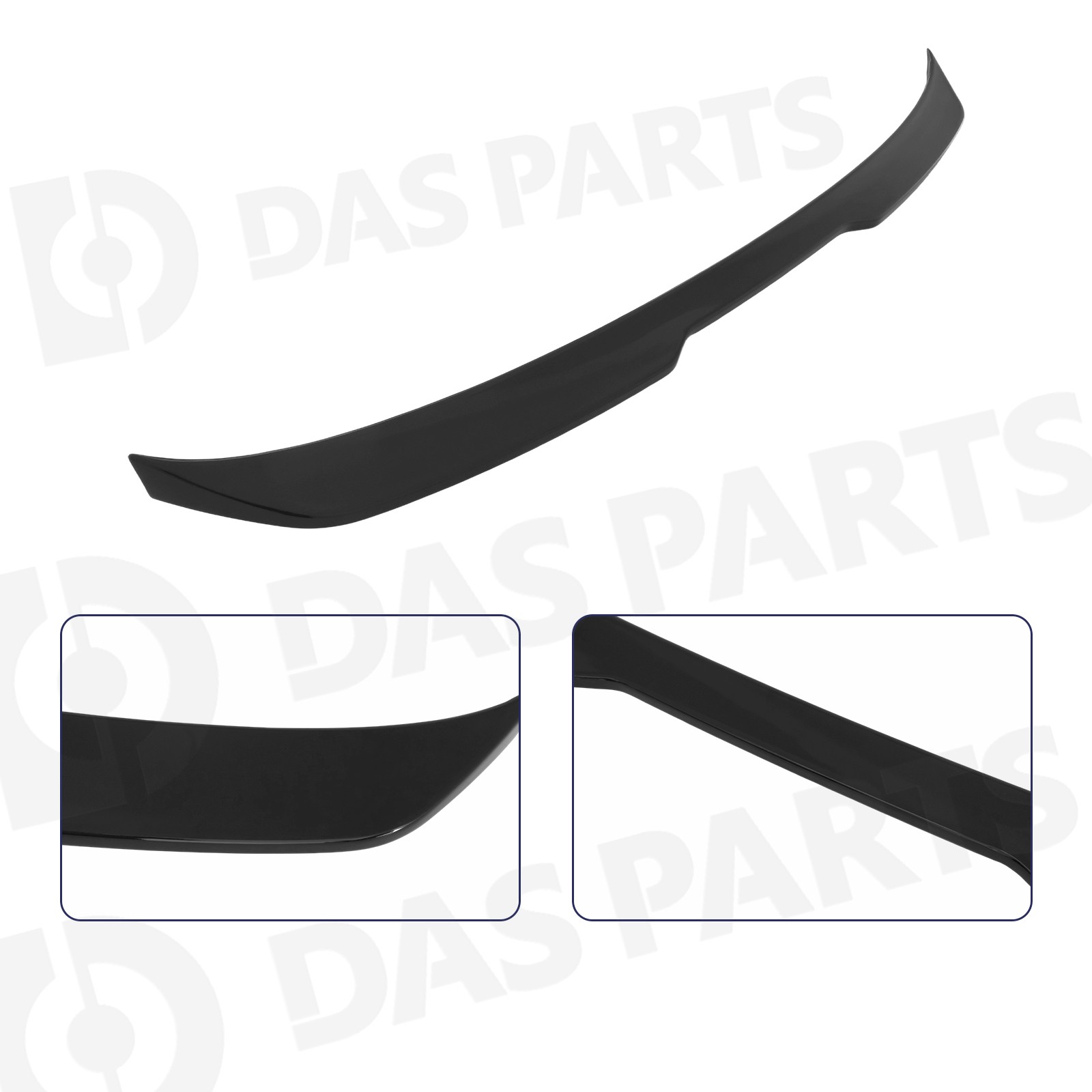 FOR 2017-2023 BMW 5 SERIES G30 530I 540I M550I V STYLE GLOSS BLACK TRUNK SPOILER