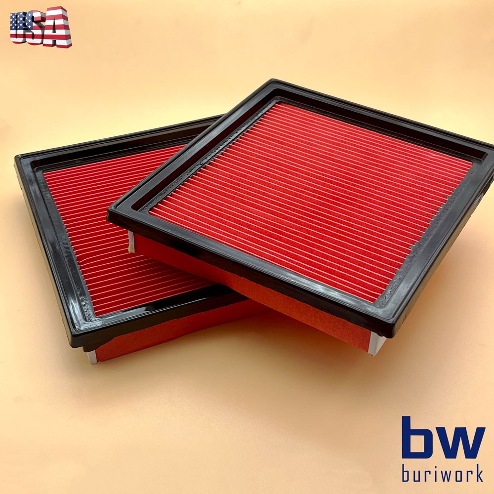2pcs Replace 16546JK20A Engine Air Filter for Nissan Infiniti EX35 G37 Q60 370Z
