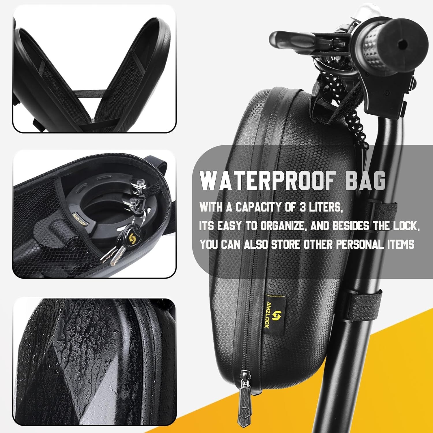 Electric Scooter Lock, Heavy Duty Anti-Theft Chain Lock with Key for E-Bike