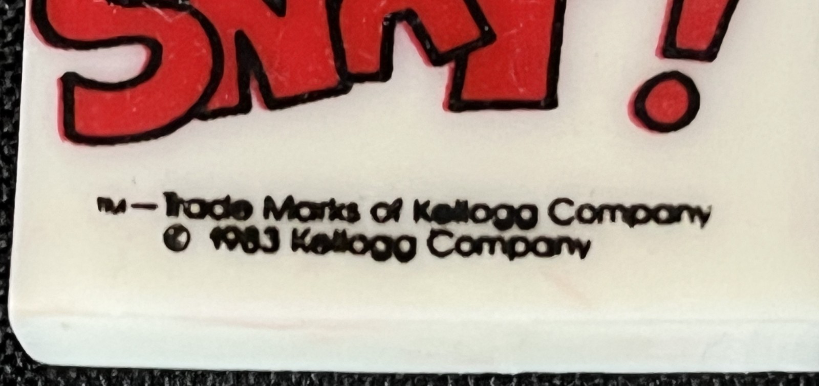 Lot of Three Vintage 1983 Kellogg's Rice Krispies "Snap / Crackle /Pop!" Erasers