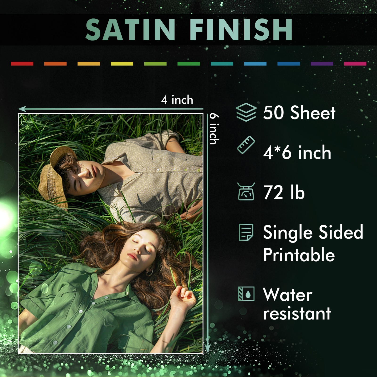 Lot A-SUB Premium Satin Photo Paper 72lb - 4x6 5x7 8.5x11 11x17 13x19 Inkjet