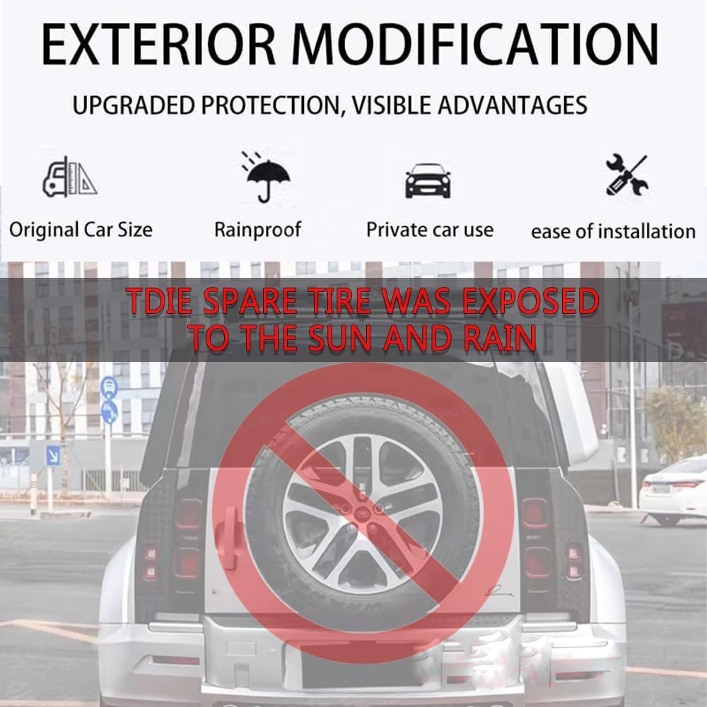 U.S. STOCK Fuji White Spare Tire Cover Fits Land Rover Defender 2020-2025 2026