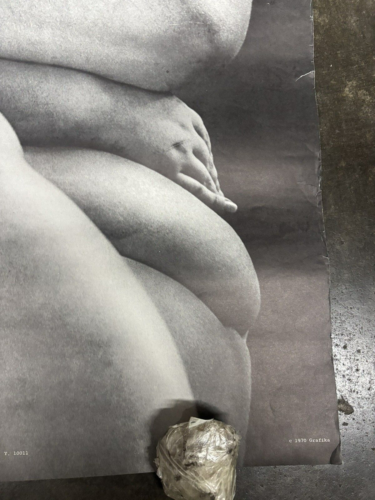 Heavy Thick girl 1970 Grafika Hot vintage poster C2589