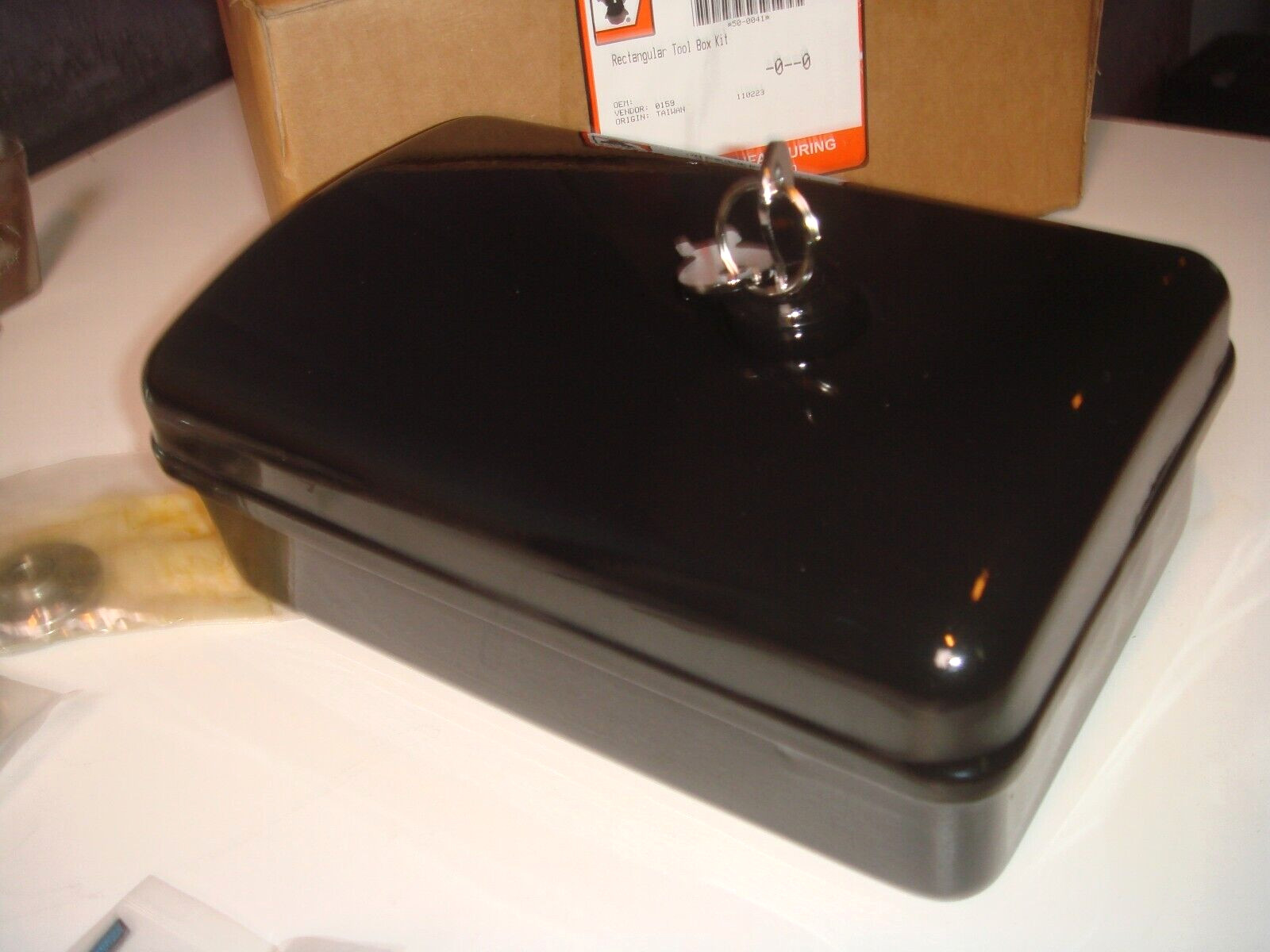 Harley Tool Box Knucklehead EL FL Black UL Mount Kit 1936-1947 V-Twin 50-0041 X3