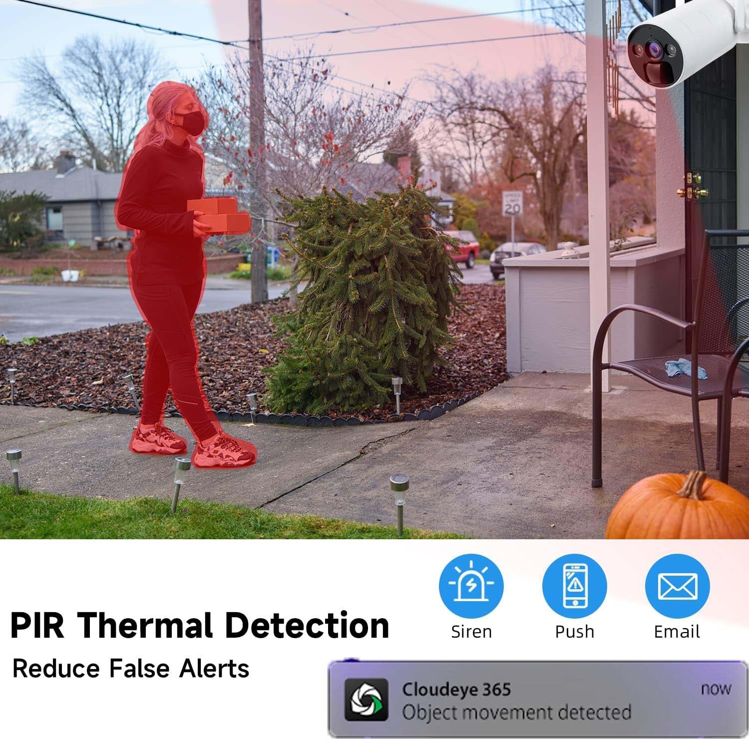 Solar Battery Powered Security Camera System Outdoor Wireless Wifi Home IP CCTV