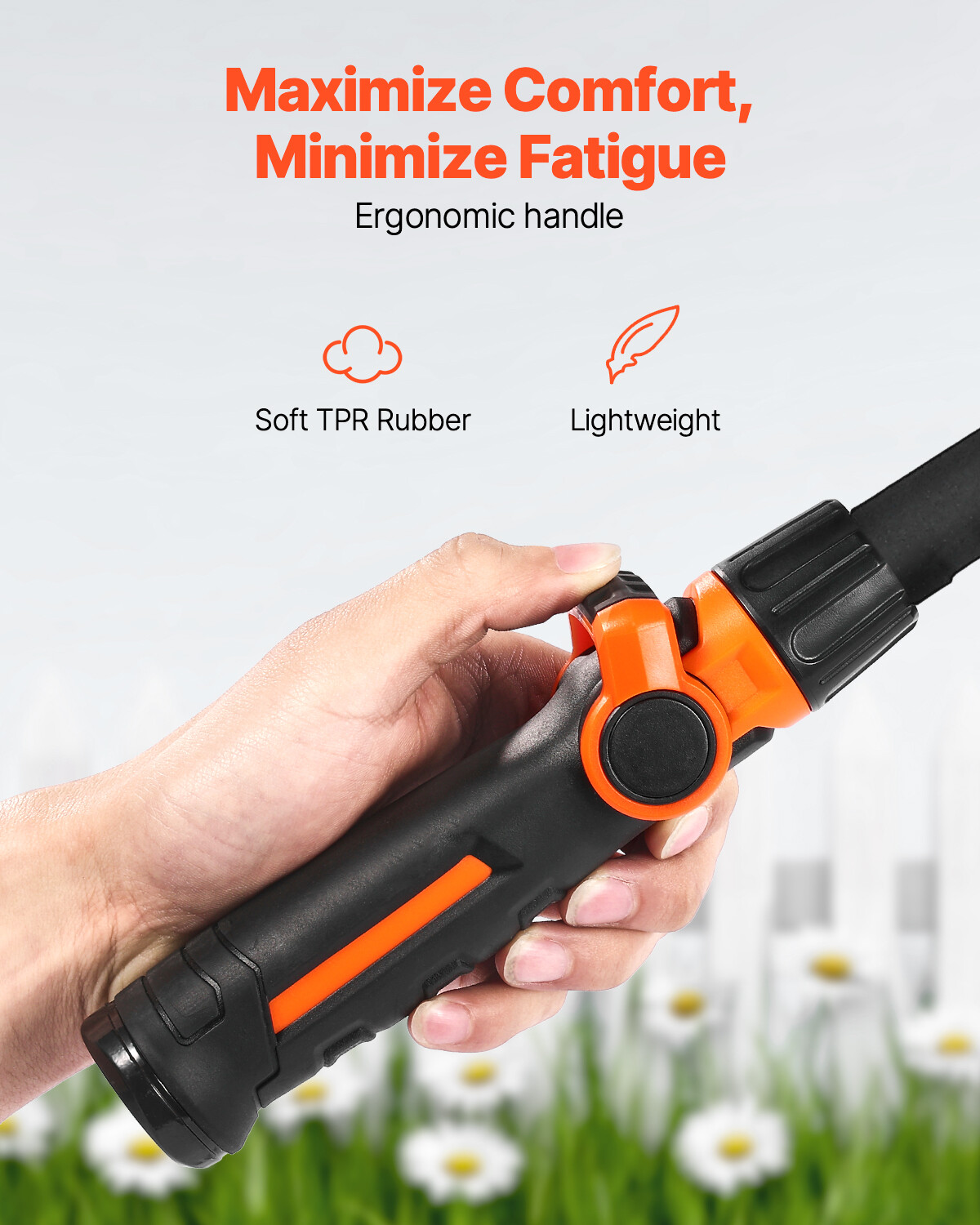 Garden Hose Watering Wand Heavy Duty 36 inch 8 Spray Patterns & 180° Swivel Head