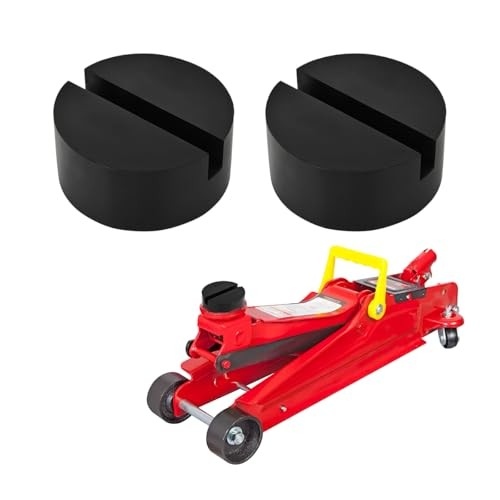 Car Jack Stand Pad, Rubber Vehicle Pinch Weld Side Frame Rail Protector, 2PCS