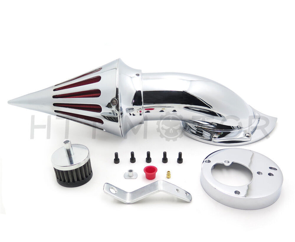 Spike Air Cleaner Intake Filter Kit For Honda Vtx1300 Vtx 1300 '03-'09 Chrome
