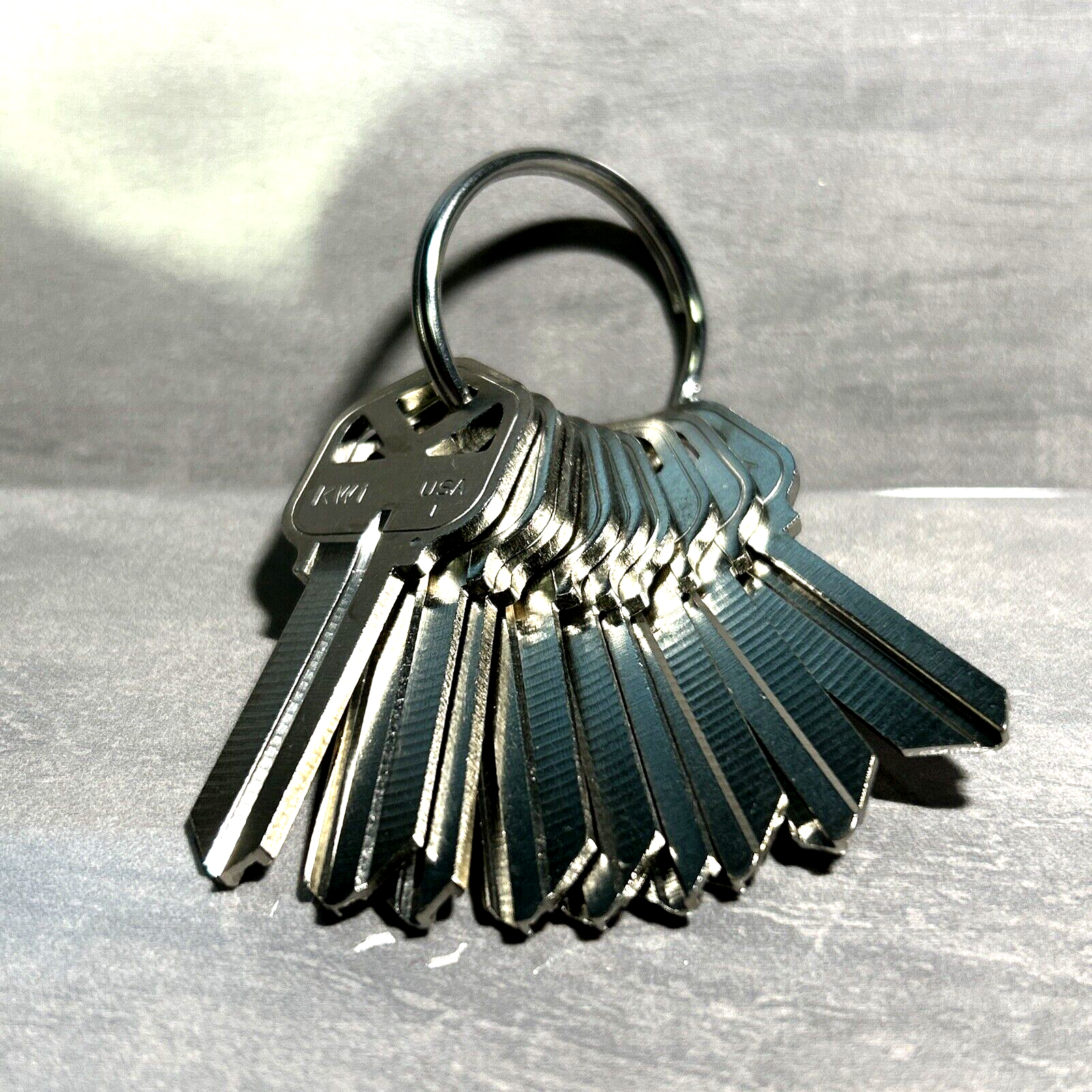 KWIKSET KW-1 w RING House Key Blanks Nickel PL 10 PACK Maintenance Apartments