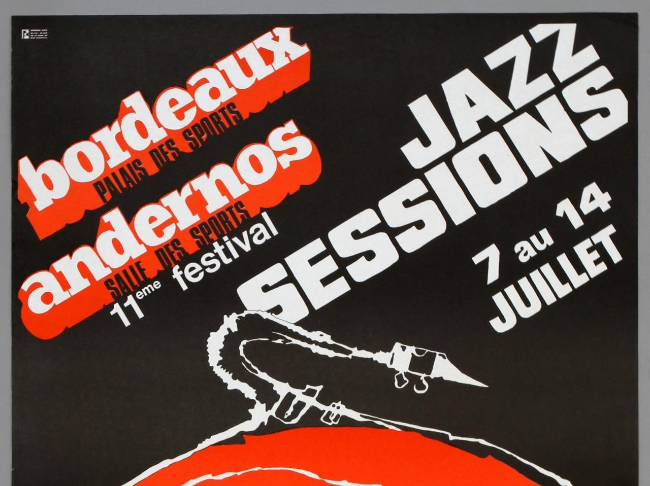 MUDDY WATERS + B.B. KING – rare vintage original Bordeaux 1980 concert poster