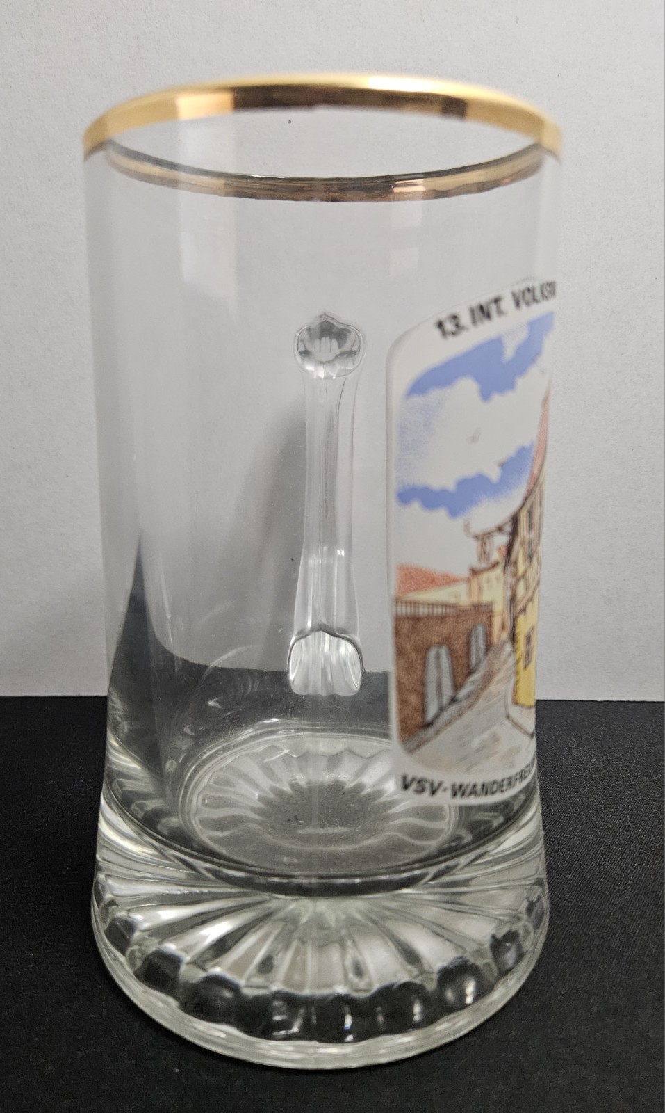 1994 Bad Kreuznach Germany Beer Mug Volkswandertage Glass Stein