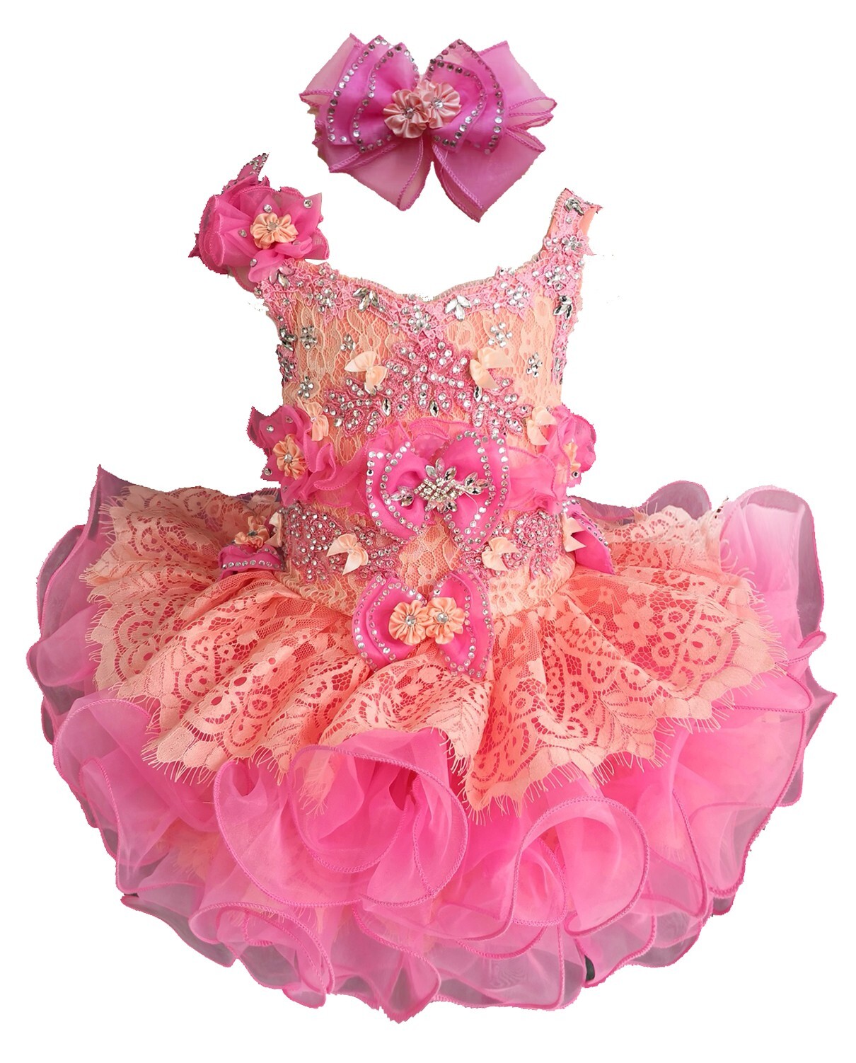 Jenniferwu Flower Baby Girl Lace Dress Toddler Tulle Sleeveless Bow Princess