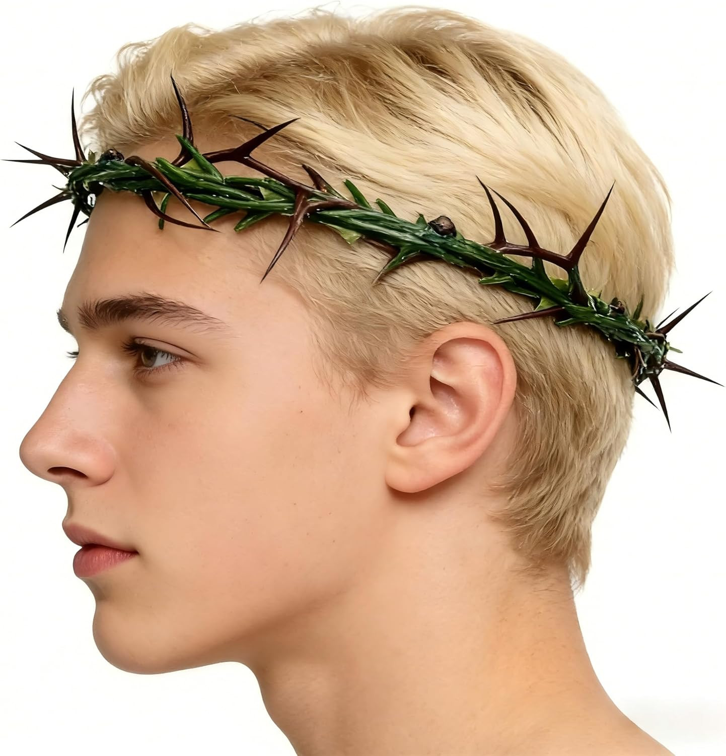Wearable Crown of Thorns Life Size 8’’ Diameter, Decoration for Home and Church