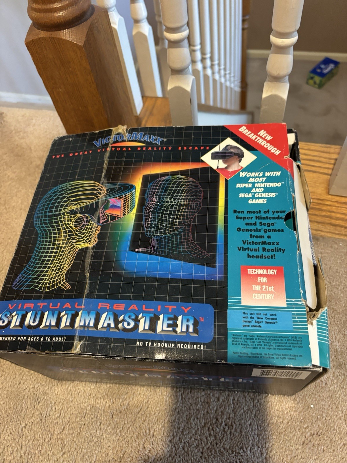 ***UNTESTED***VictorMaxx StuntMaster Virtual Reality Headset With Og Box