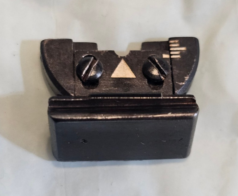 Folding Rear Rifle Sight, 3/8" Dovetail good condition