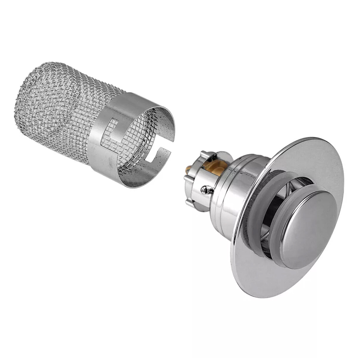 2 Pcs Bathroom Sink Stopper Hair Catcher Bathroom Pop Up Sink Drain Filter