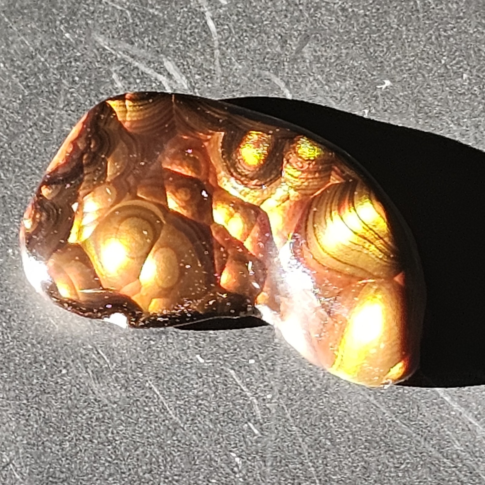 Fire Agate Pair With Wild Colors and Stunning Pattetns 25 CT Combined