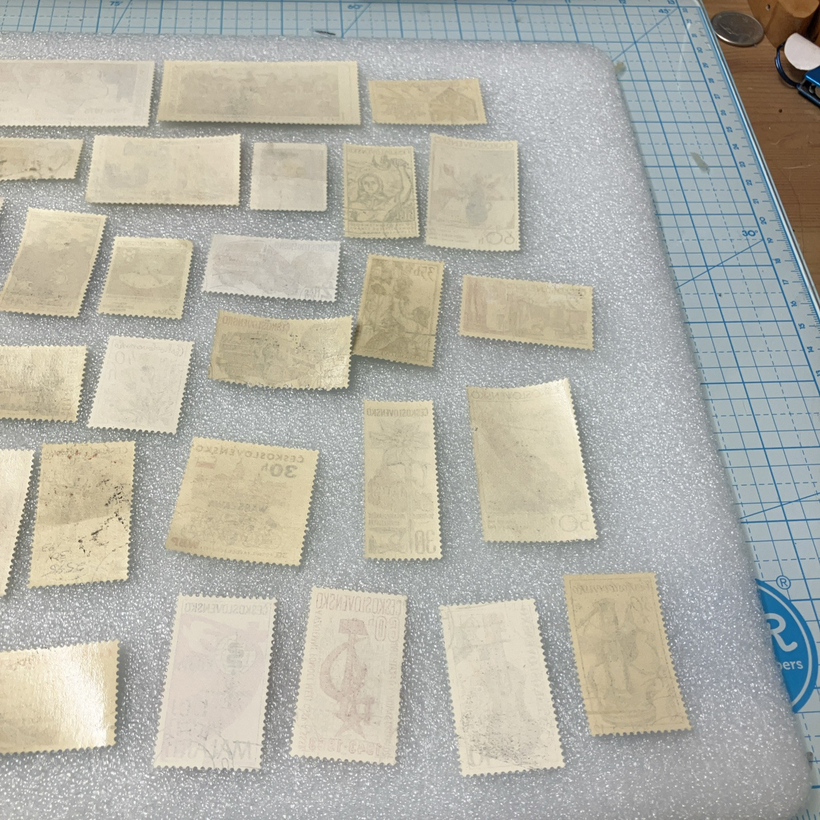 30 Vtg USED Czechoslovakia 1950-1990 Colorful Stamps, Nice Mixed Lot, $1 Ships.