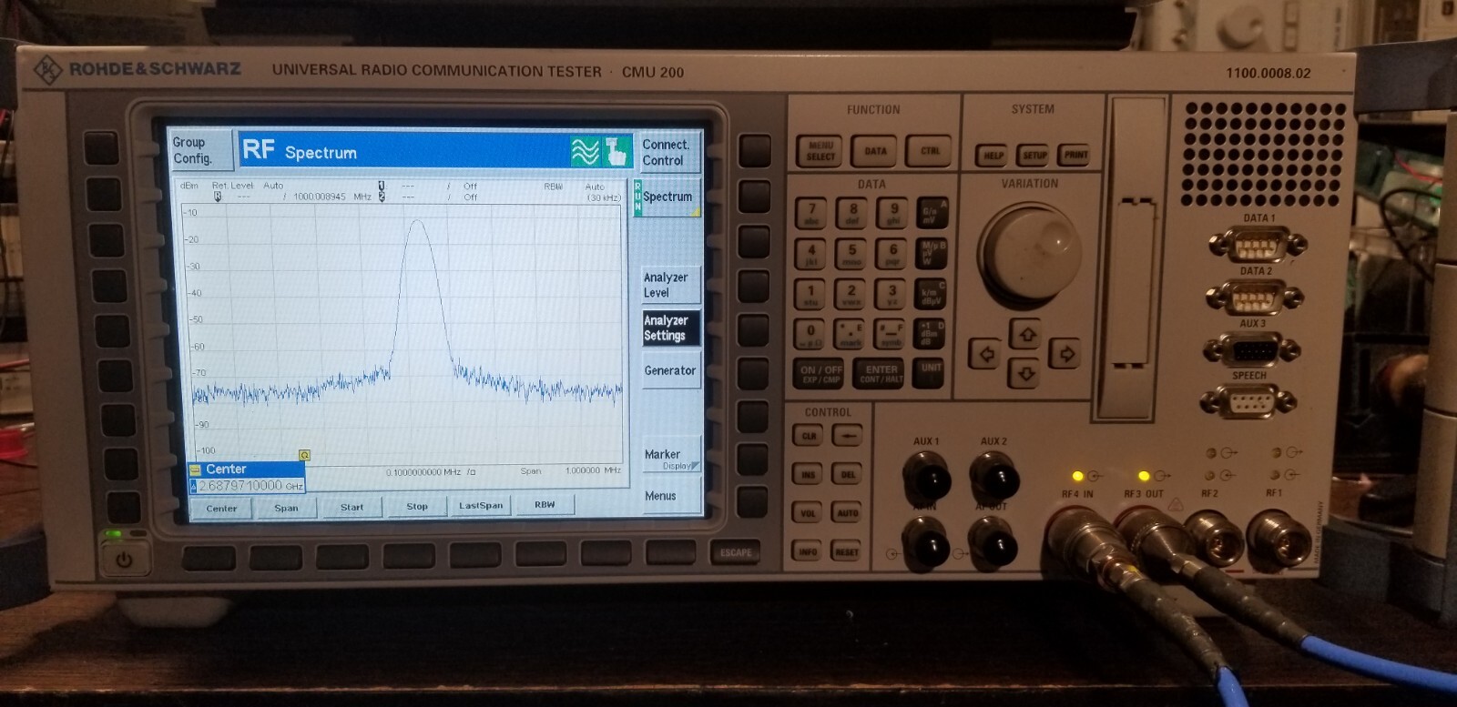 Universal Radio Communication Tester R&S CMU200 TESTED! Bluetooth 2.6 GHz BW SPA