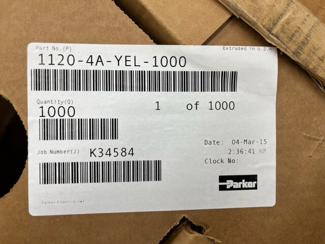 * 40 Feet * 1/4 Parker Air Brake hose DOT 1120 SAE J844 Yellow tubing tube 6YAD3