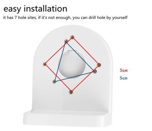 ABS Universal Plastic Wall Mount Bracket For CCTV Security 2.5" 3" Dome Cameras