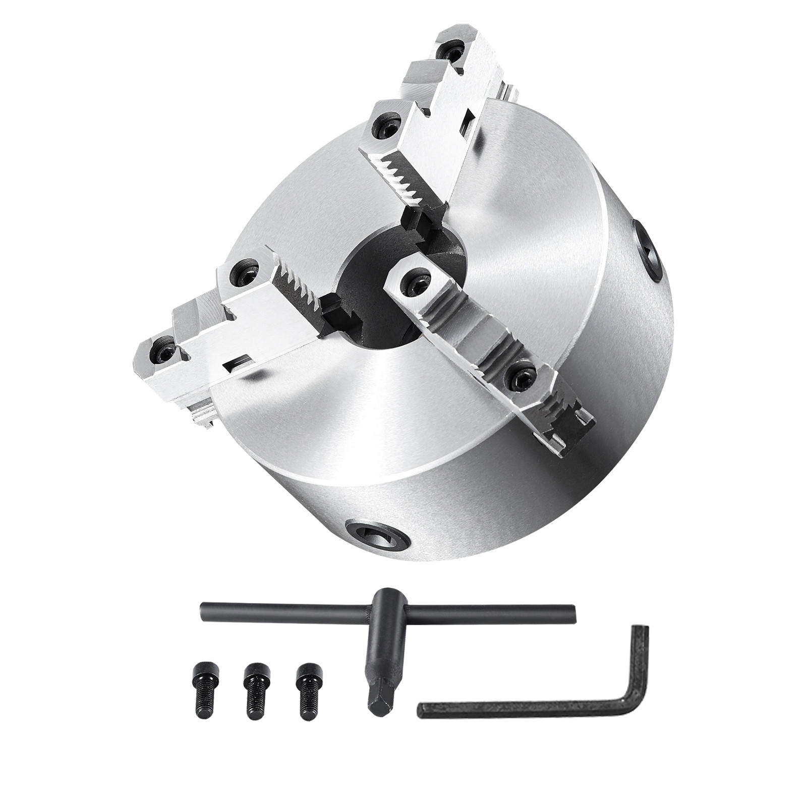 10'' 3-Jaw Lathe Chuck Self-Centering Lathe Chuck for Grinding Drilling