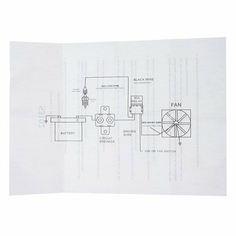 16Inch Electric Radiator Cooling Fan Thermostat Kit 3500 CFM Reversible Push 12V