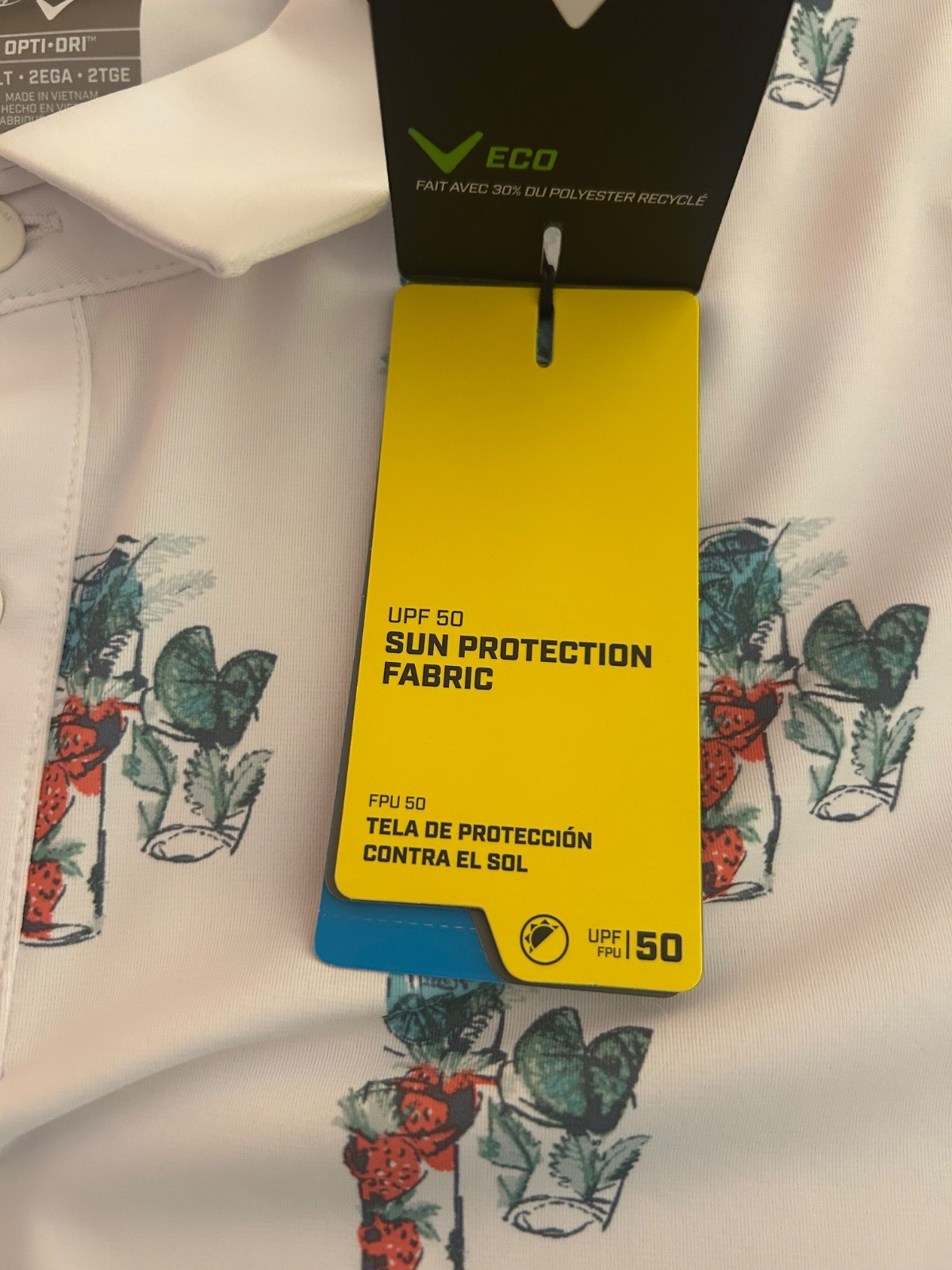 Callaway Stretch Golf Polo Shirt Bright White 2XLT Tall New