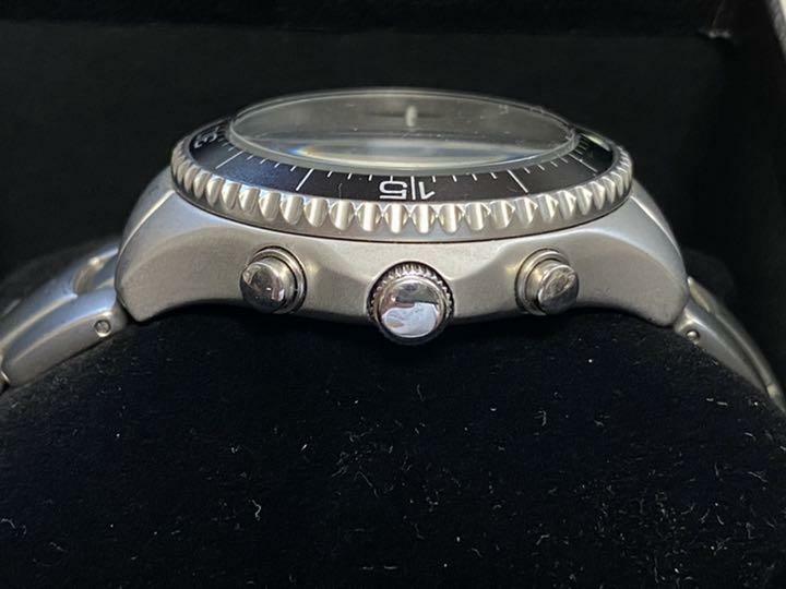 Used STUSSY Tour Master Silver Wrist Watch Metal Band with Tracking