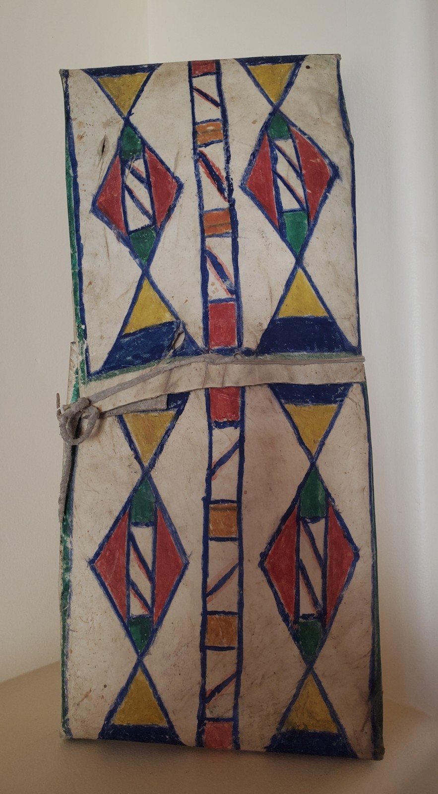 Antique OLD Native American Indian parfleche envelope Nez Perce 19th c.