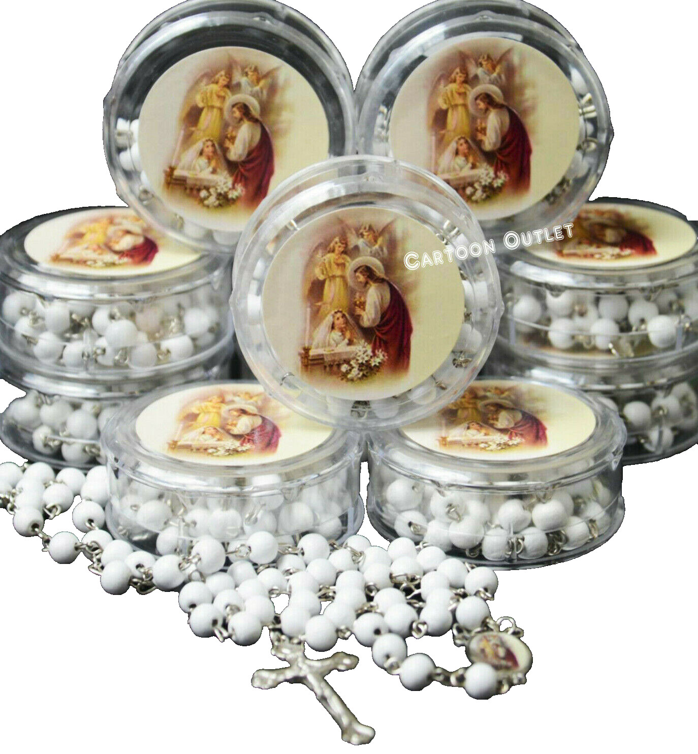 12 FIRST COMMUNION ROSARY GIRL PARTY FAVORS PRIMERA COMUNION ROSARIO RECUERDOS