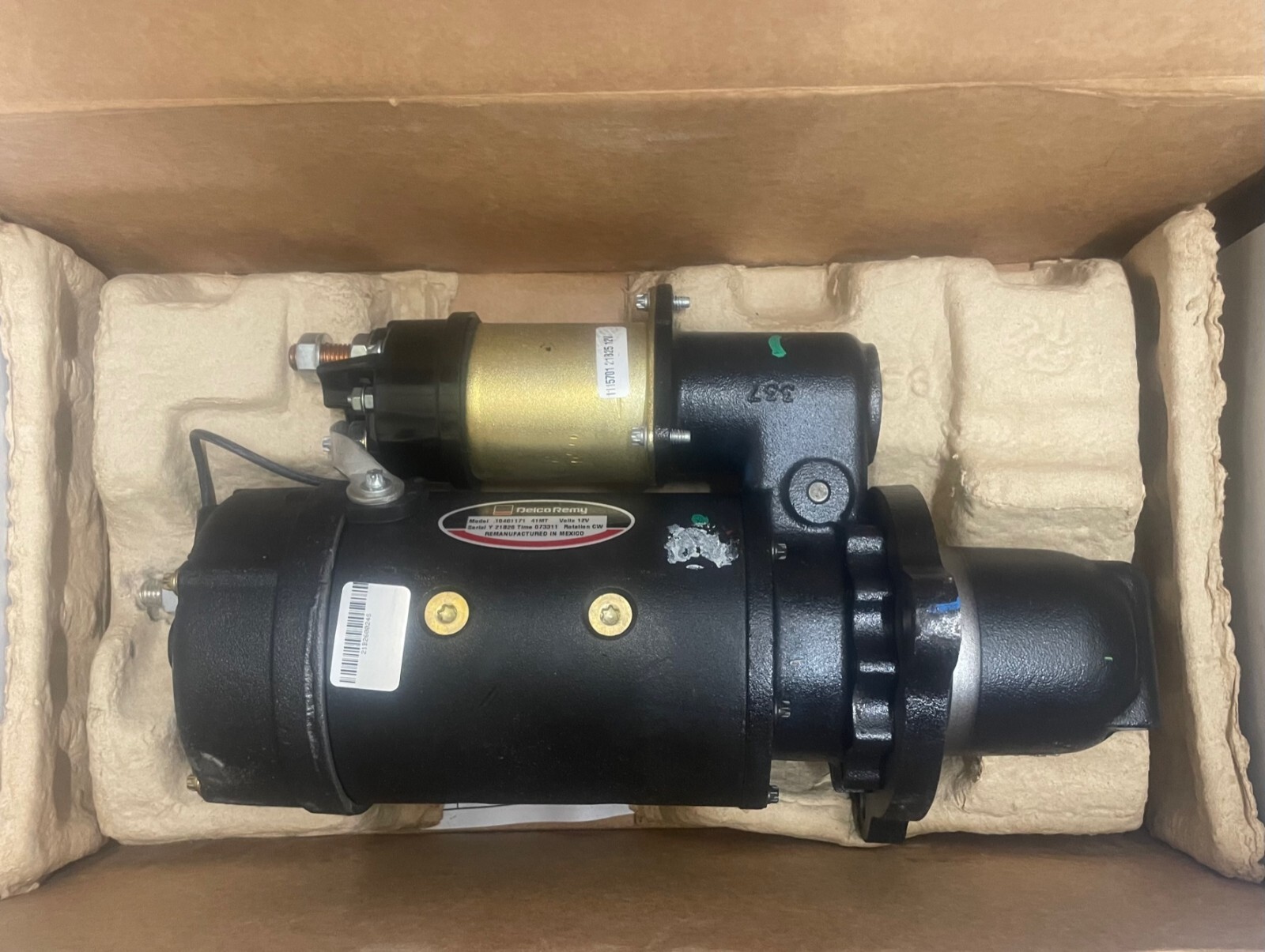 Delco Remy Reman MTR 41MT 12V Starter P/N 10461171