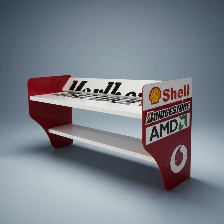 Marlboro Racing Rear Wing Shelf – Formula Style Spoiler Wall Decor