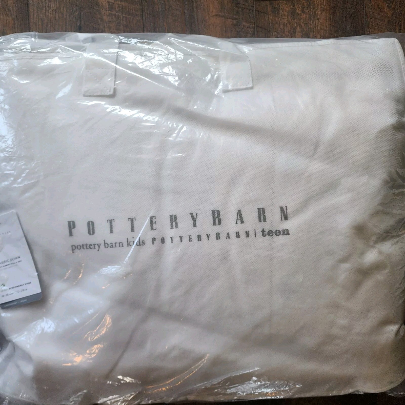 Pottery Barn Classic 550 FP White Down Duvet Insert TWIN XL Lightweight Dorm