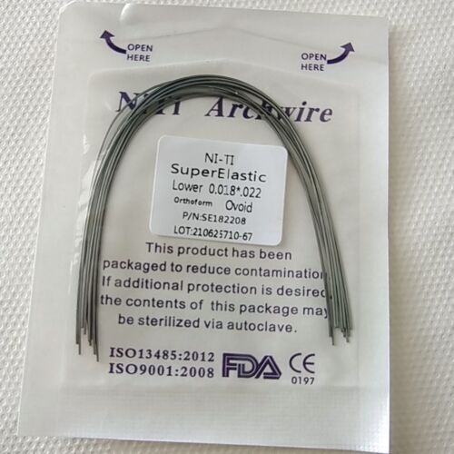Dental Orthodontic Super Elastic Wire Niti Round/Rectangular Arch Wires Ovoid