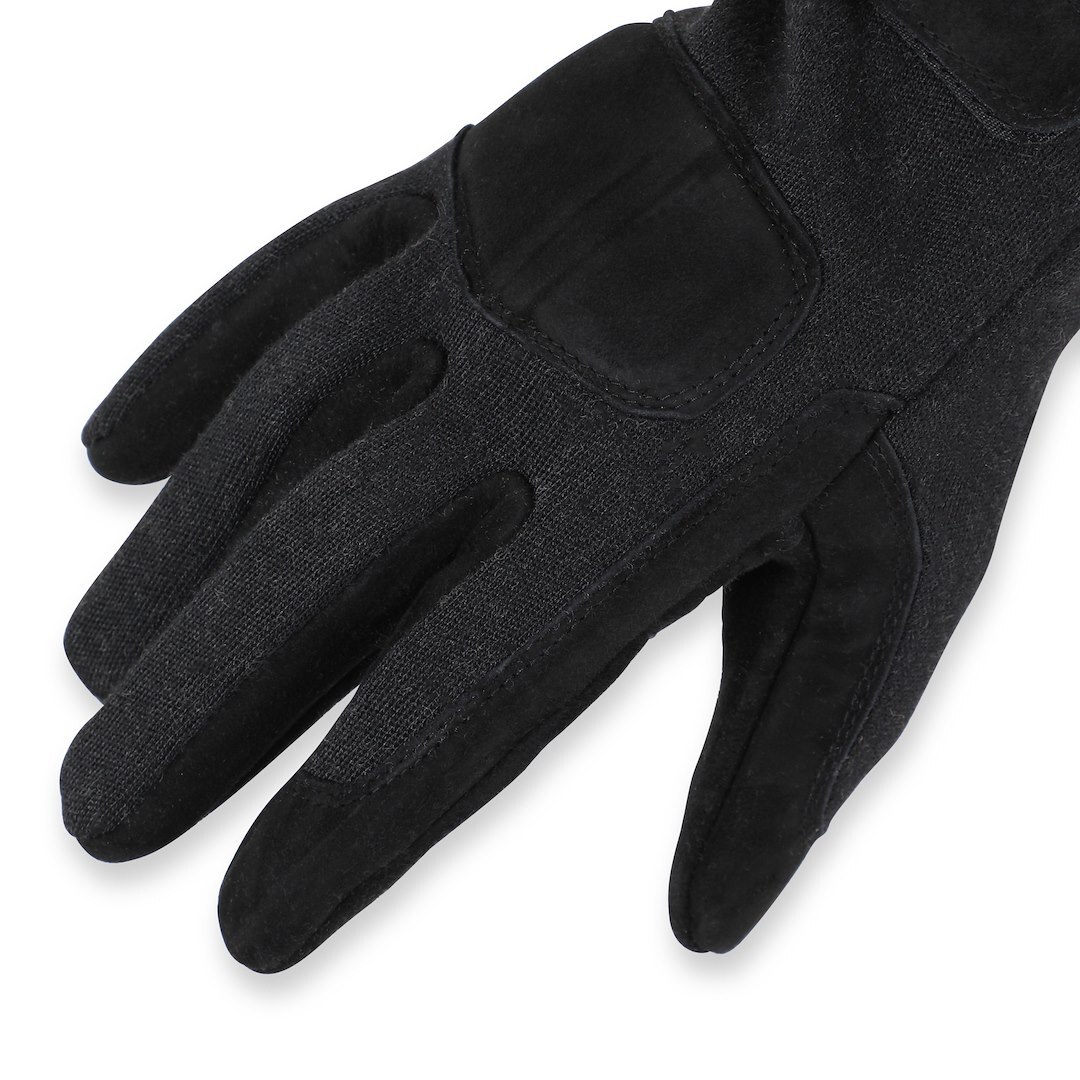 Racequip Safequip 2 Layer Large Black/Black 355 Series Driving Gloves P/N 355005