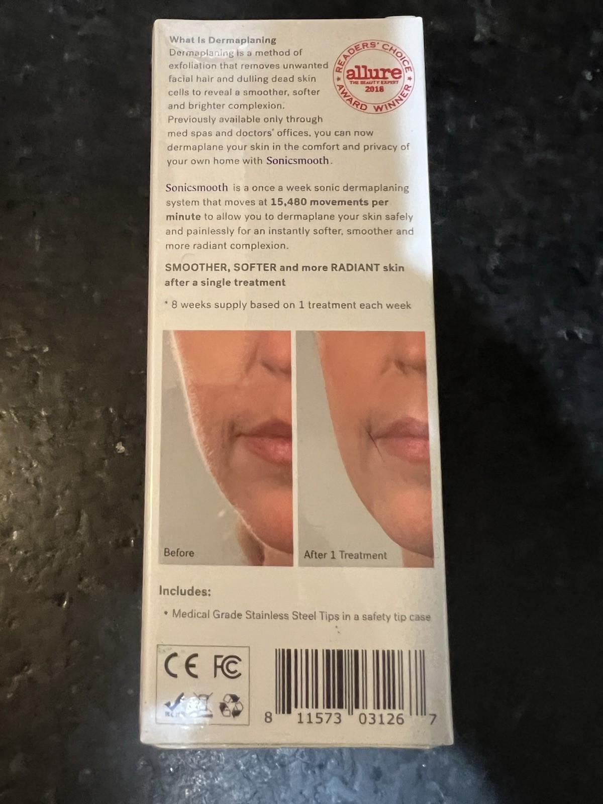 4 Michael Todd Beauty 2-in-1 Sonic Dermaplaning At Home Replenishment Kit & tips