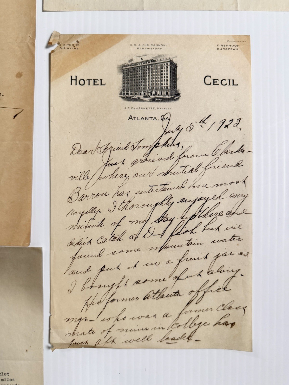 Lot 11 Antique 1923 Letterheads, Campbells, Calumet, White Trucks, Cigar, Hotel