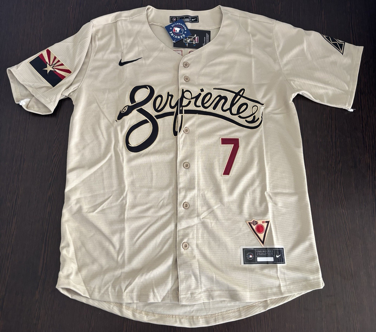 New Serpientes Corbin Carroll Arizona Diamondbacks All Size Jerseys! Ships fast!
