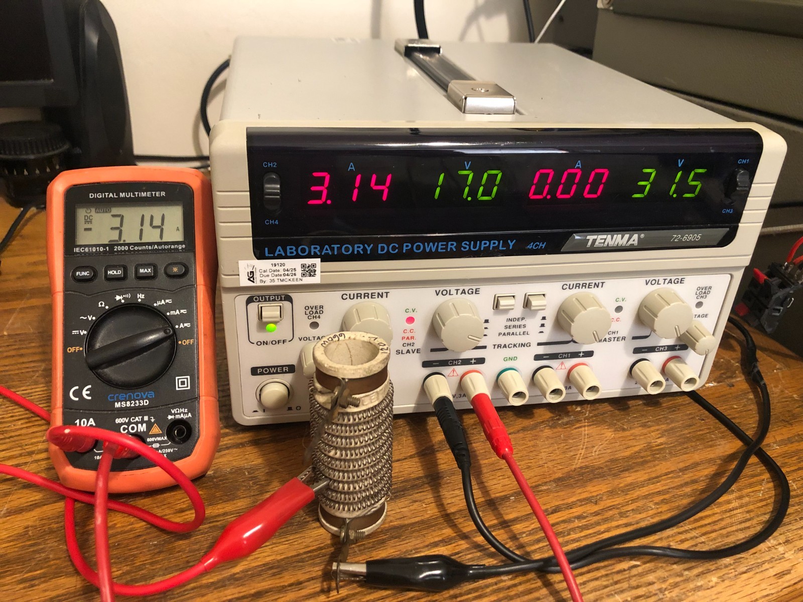 Working Tenma Quad Output Independent Linear Regulated DC Power Supply