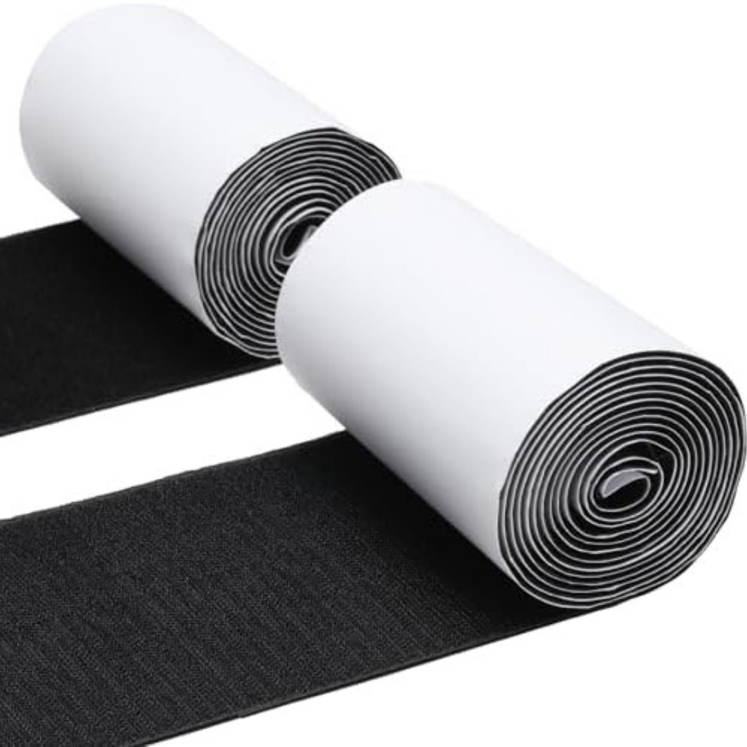 4.4 Inches x 7 Feet Strong Sticky Back Heavy Duty Hook and Loop Tape Adhesive
