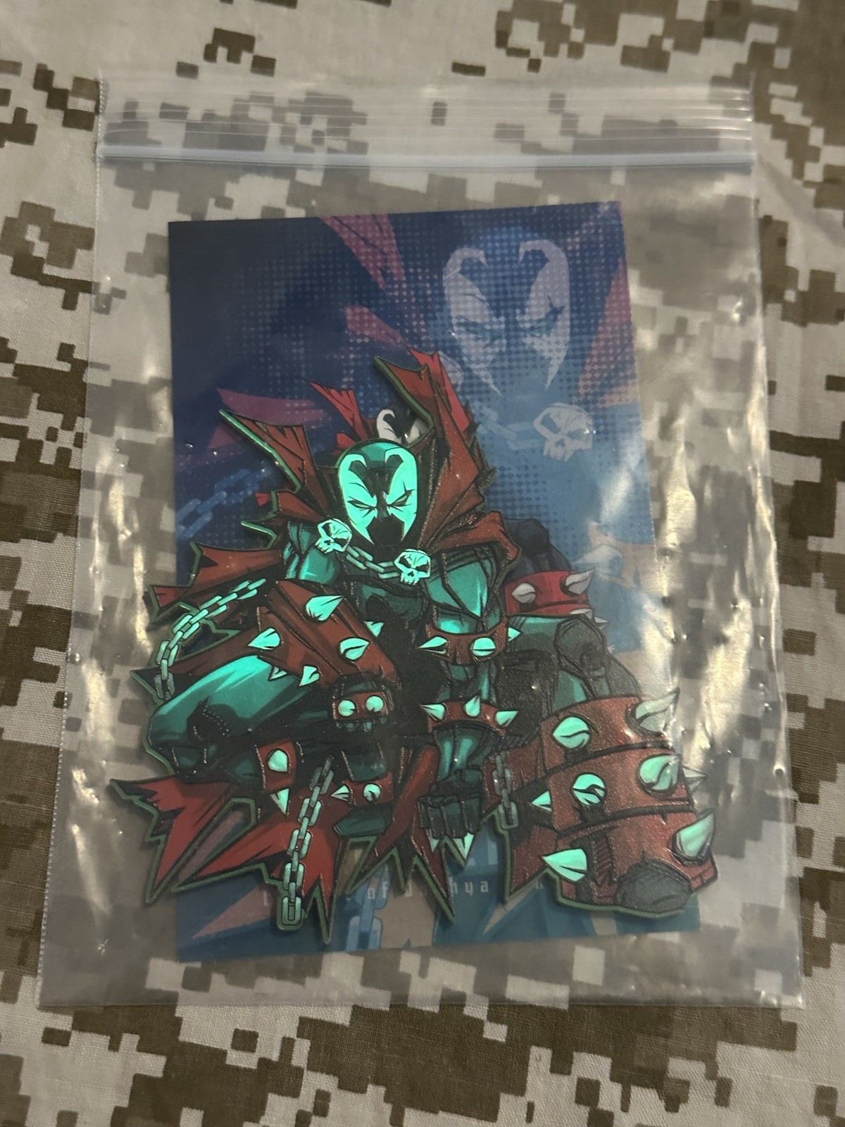 The grumpy Pencil Spawn Acrylic GITD Patch