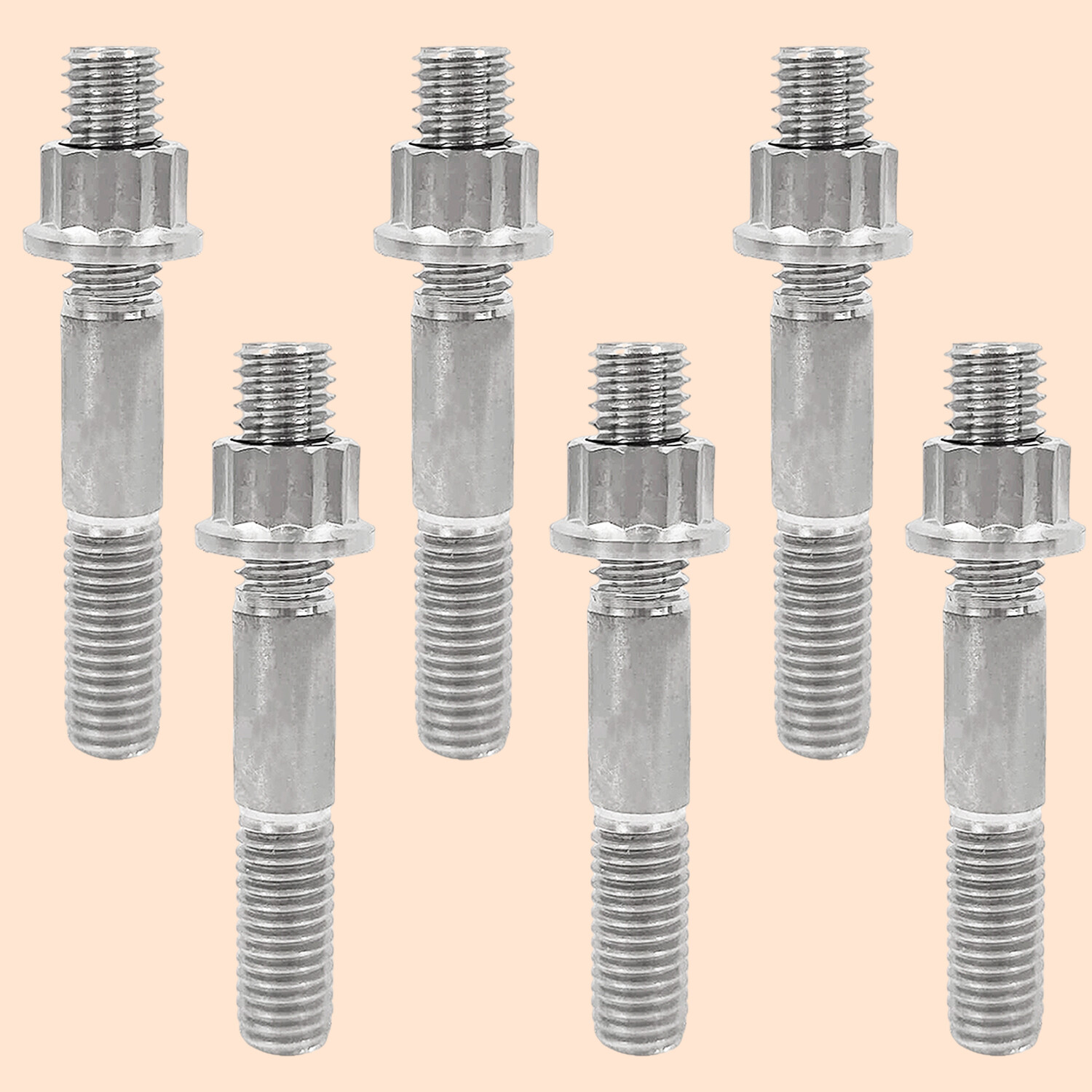 Titanium Head Studs Bolt Nut Kit for Yamaha Blaster 200 YFS200 1988-2006