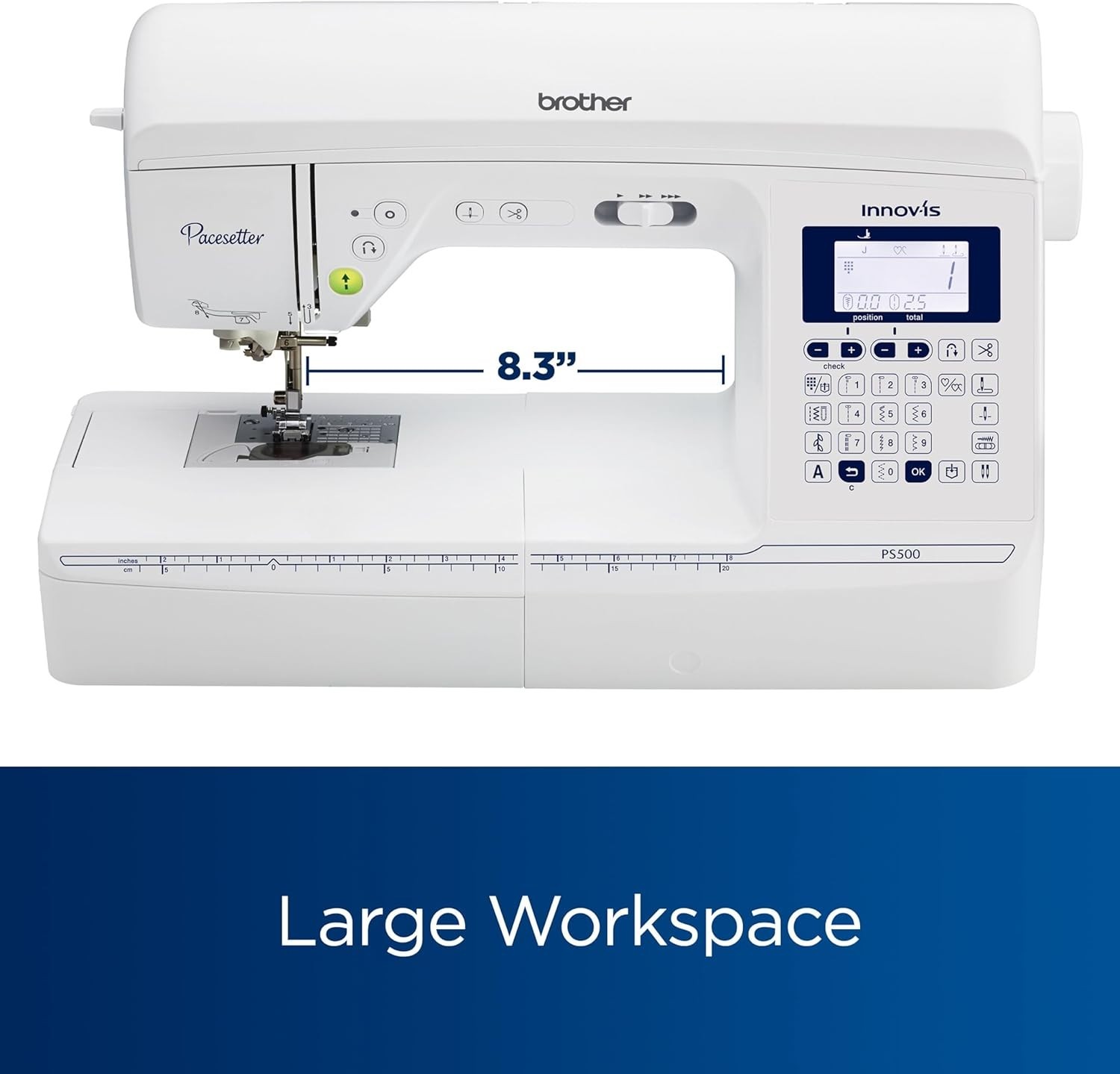 Brother PS500 Pacesetter Sewing Machine with 100 Built-In Stitches