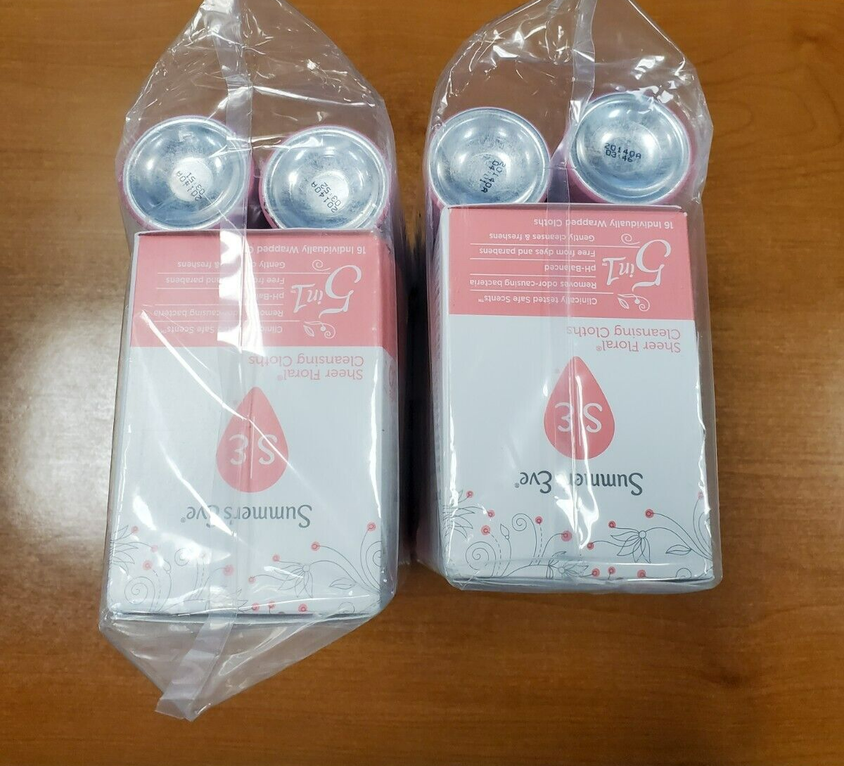 8 Pk: Summer's Eve Sheer Floral (4 Boxes of 16 Wipes) & (4 Cans of Spray) F