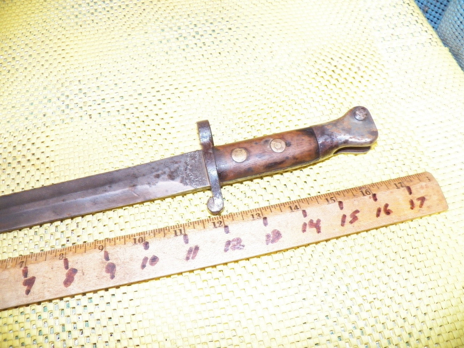 Vintage WWI British WILKINSON Sword Bayonet WD 52 E For Lee Enfield Rifle