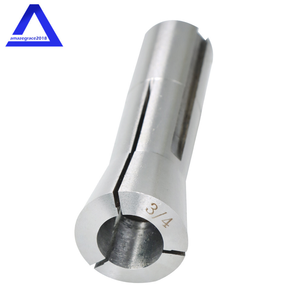 6Pcs 1/8" 1/4" 3/8" 1/2" 5/8" 3/4" Precision R8 Collet Set Mill Chuck Holder Kit